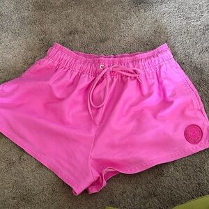 Roxy Pink Athletic Shorts Lightweight Elastic Waist